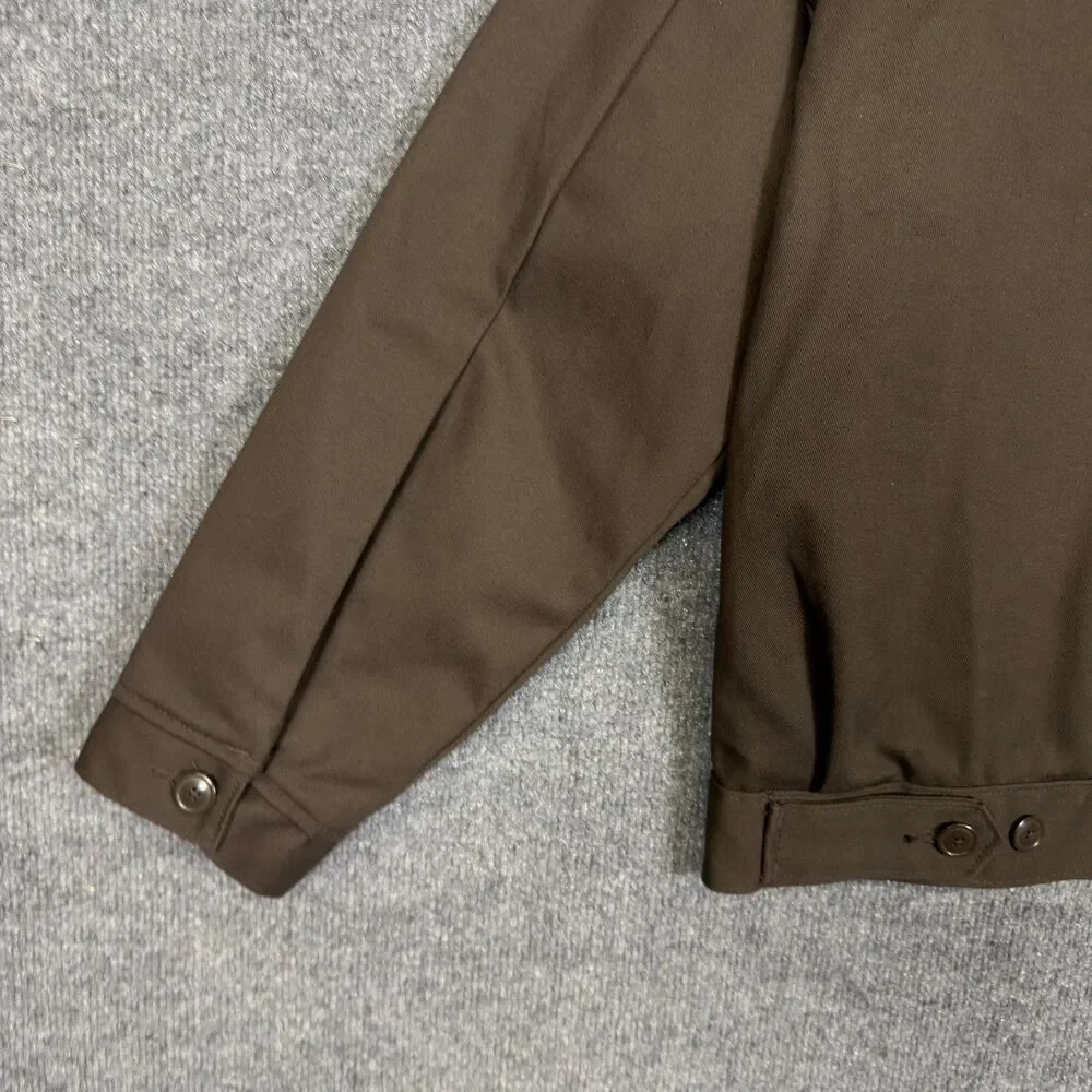 Dickies Mens Eisenhower Icons Work Jacket Small Brown Quilted Lined Workwear